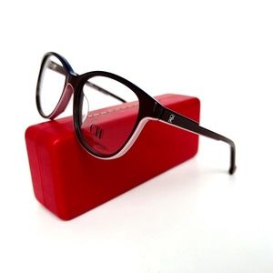New CAROLINA HERRERA Eyeglasses Acetate Brown Eyeglasses VHE800K 07UK 52-16-135